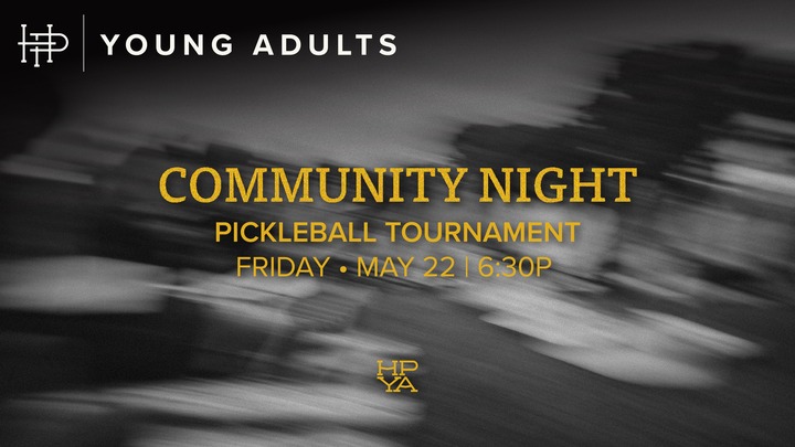 Young Adult Nights • Pickleball Tournament logo