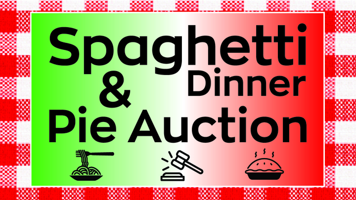"Spaghetti Dinner & Pie Auction" Student Ministry Fundraiser logo image