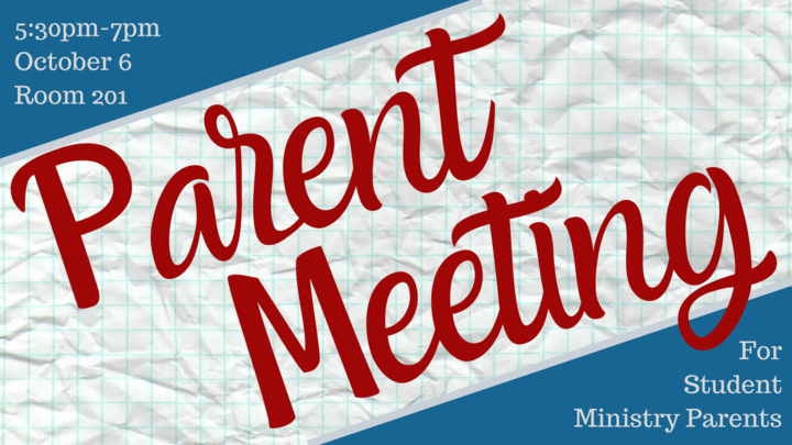 Student Ministry Parent Meeting logo image