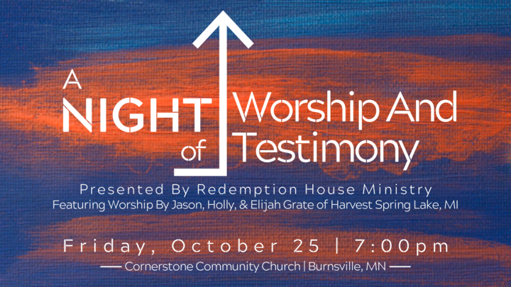 Redemption House Night of Worship & Testimony logo image