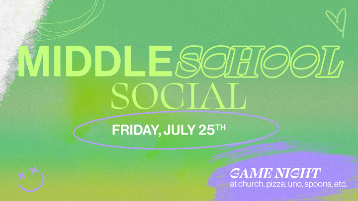 Middle School Student Point Social | Game Night at Church logo