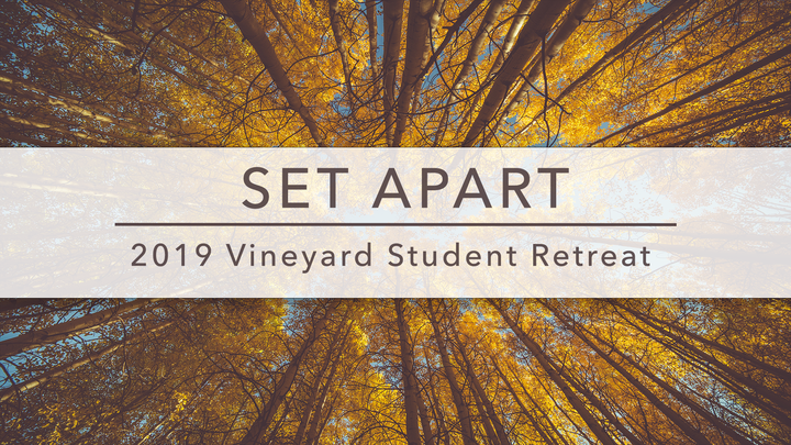 2019 Vineyard Student Retreat logo image
