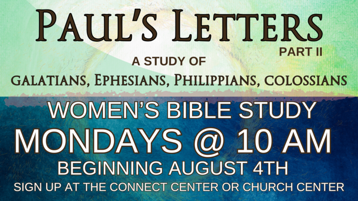 Paul's Letters Part II - Women's Bible Study logo