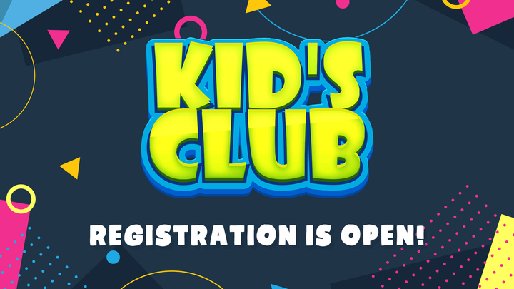 Kid's Club Registration 2025-2026 logo