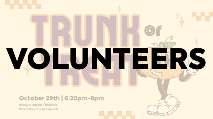 Trunk or Treat - VOLUNTEERS logo