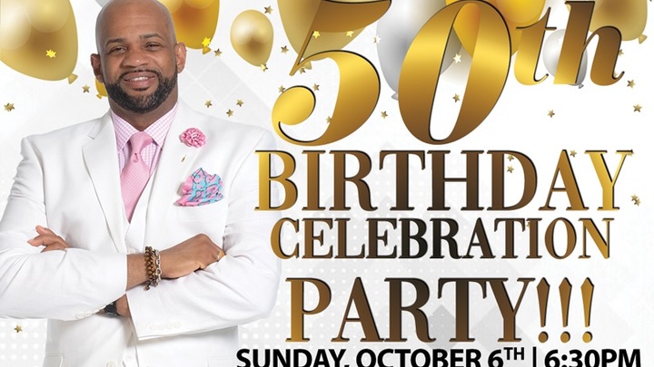 Pastor Byron Stevenson's 50th Birthday Celebration - October 6th at 6:30 PM logo image