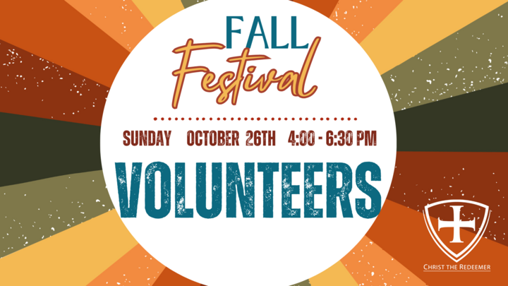 Fall Festival VOLUNTEERS 2025 logo