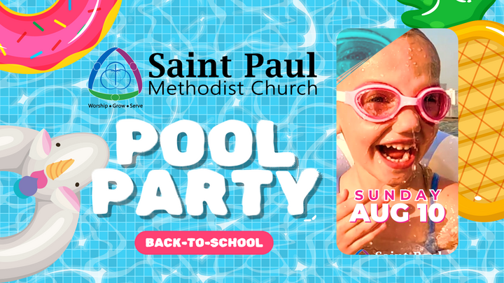 Kids Back-to-School Pool Party logo