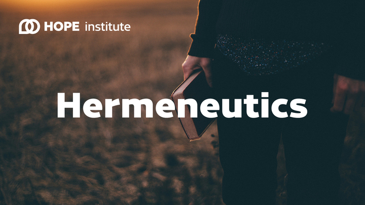 Hermeneutics: Principles of Biblical Interpretation (200-level) logo