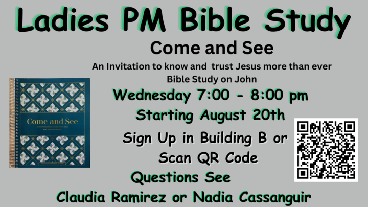 Ladies PM Bible Study - The Gospel of John logo