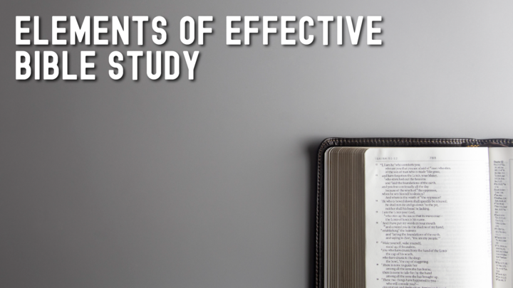 Elements of Effective Bible Study logo