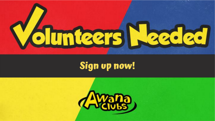 AWANA Volunteer Registration 2025-2026 logo