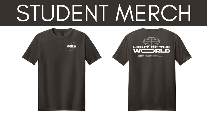 Student Org Merch Student Ministries Merch - Light of the World T-Shirt - Richfield ...