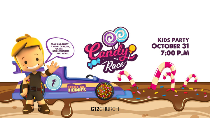 "Candy Race" Kids Party logo image