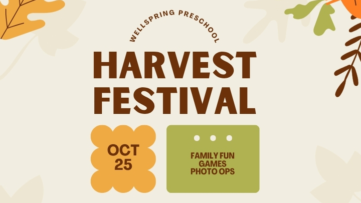 Wellspring Preschool's Harvest Festival logo