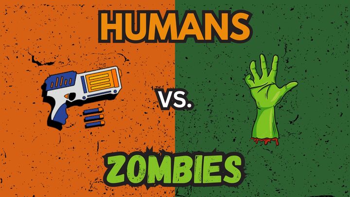 Humans Vs. Zombies - JR High Night logo