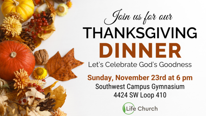 Life Church Thanksgiving Dinner Celebration logo