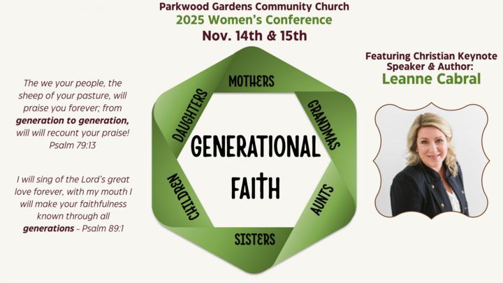 2025 Women's Conference - Generational Faith logo