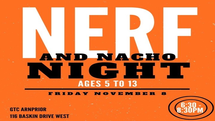 Nerf and Nacho Night logo image