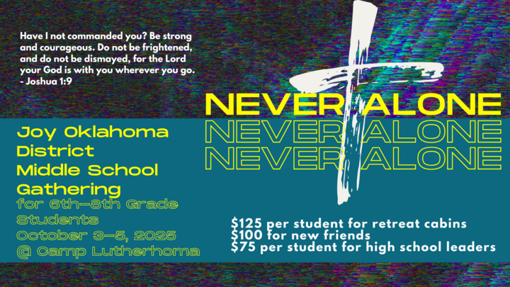 Joy- Oklahoma District Jr High Gathering logo
