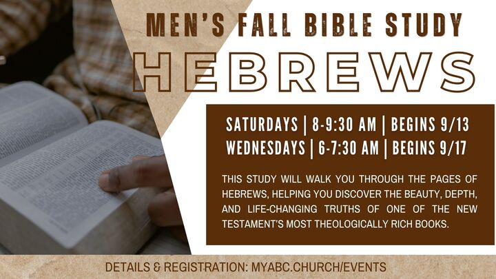 Wednesday AM Men's Bible Study - Hebrews logo
