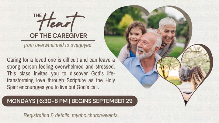 The Heart of the Caregiver from Overwhelmed to Overjoyed logo
