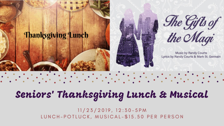 Seniors' Thanksgiving Luncheon and Musical logo image
