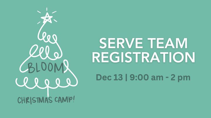 Bloom Christmas Adult Serve Team logo