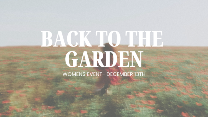 "Back to the Garden" Women's Event logo