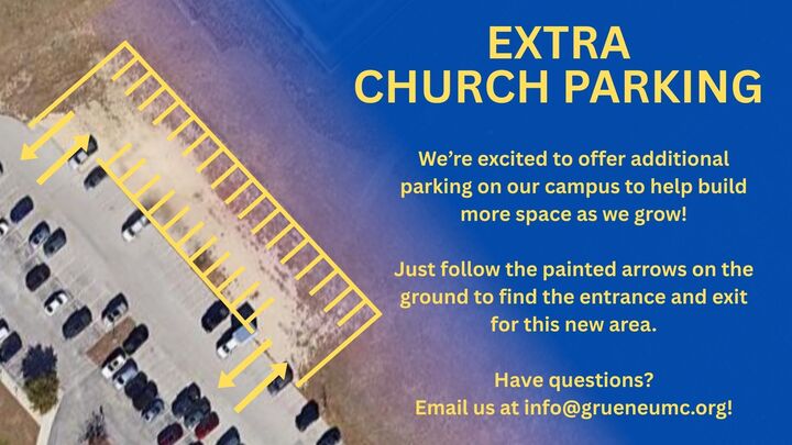 Extra Parking at Gruene United Methodist Church logo