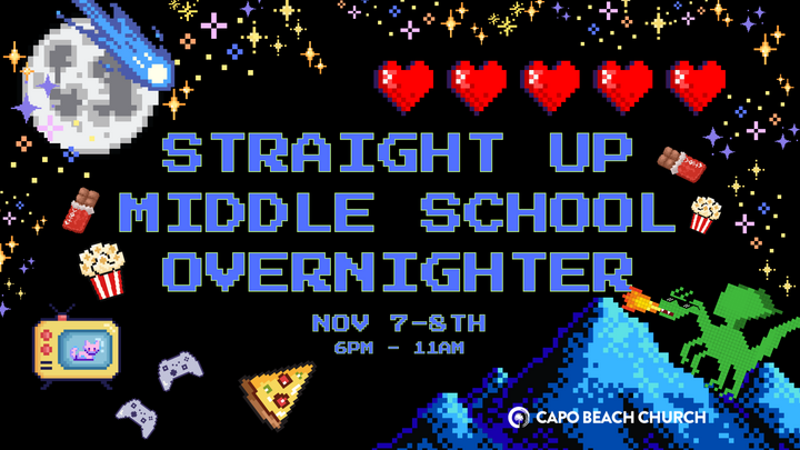 Straight Up Middle School Overnighter logo