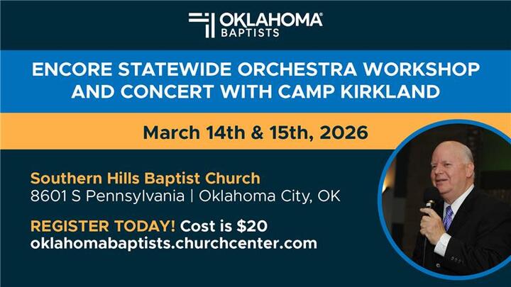 Encore Statewide Orchestra Workshop and Concert with Camp Kirkland logo