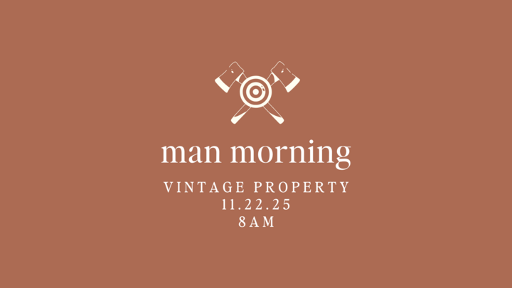 "Man Morning" on the Vintage Property logo