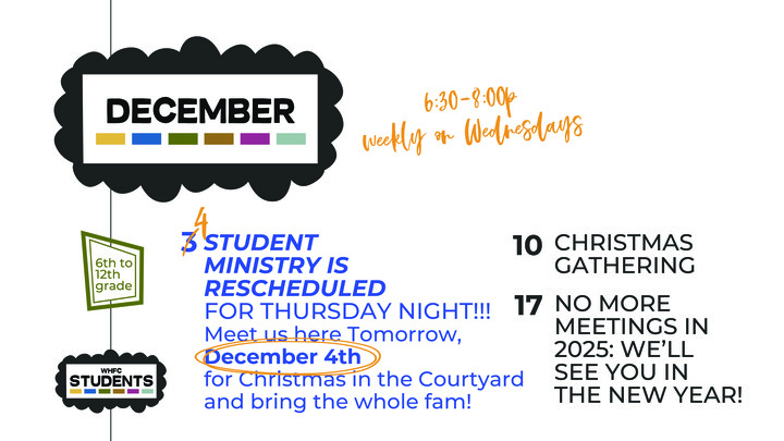 WHFC STUDENTS | DECEMBER logo