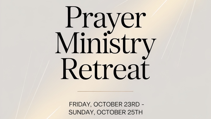 Prayer Ministry Retreat logo