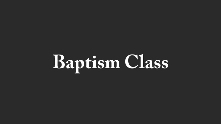 Baptism Class logo