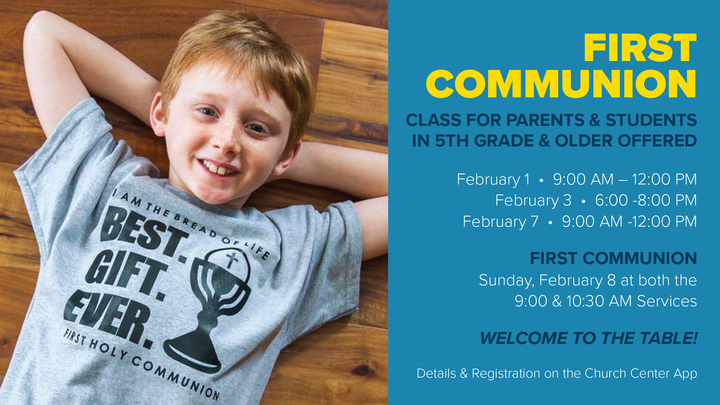 First Communion 2026 logo