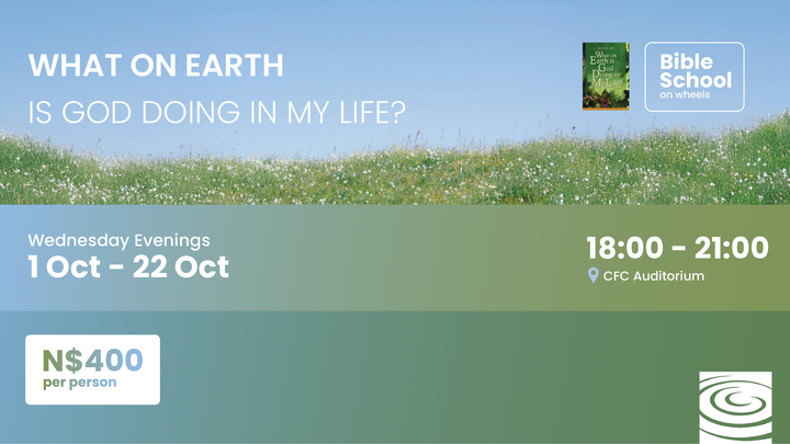 What on earth is God doing in my life logo