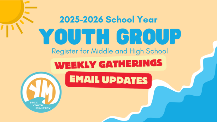 2025-2026 Youth Group  - Register for Weekly Gatherings & Email List logo