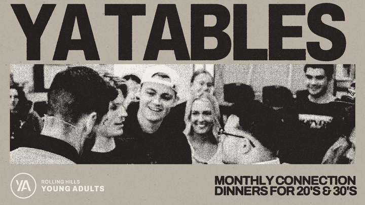 Young Adult Tables // November // Friendsgiving!  logo