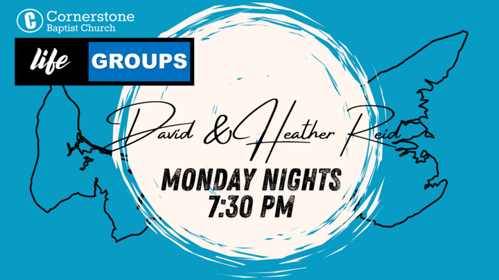 Life Groups - David and Heather Reid - Monday Nights - 7:30pm logo