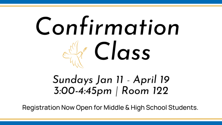 Confirmation Class 2026 logo