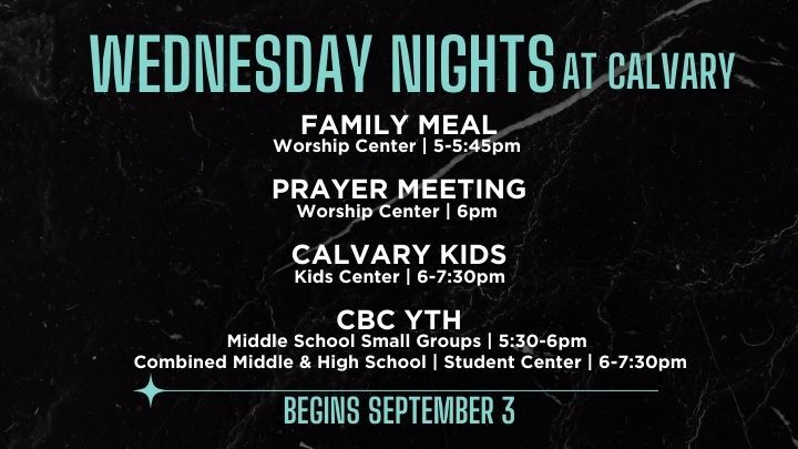 Wednesday Nights at Calvary logo