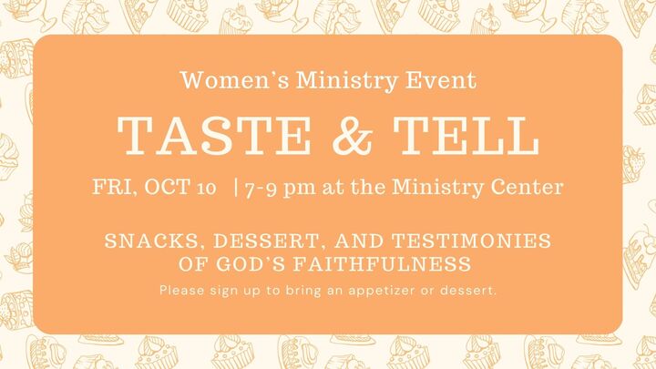 Women's Ministry - Taste & Tell logo