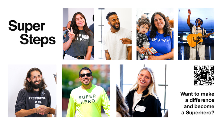 Super Steps: Become a Superhero logo