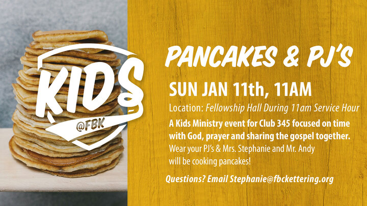 SUGARCREEK | KIDS@FBK Pancakes & PJ's logo
