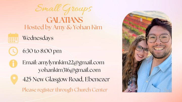 Small Group: Reading Through Galatians with Amy & Yohan Kim logo