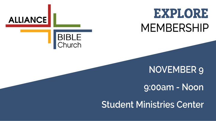Explore Membership - Saturday, November 9, 9:00 AM - Noon logo image