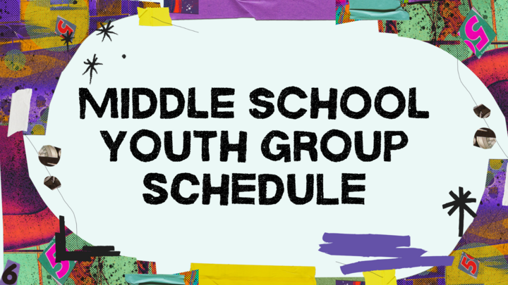 MIDDLE SCHOOL - Youth Group Schedule logo