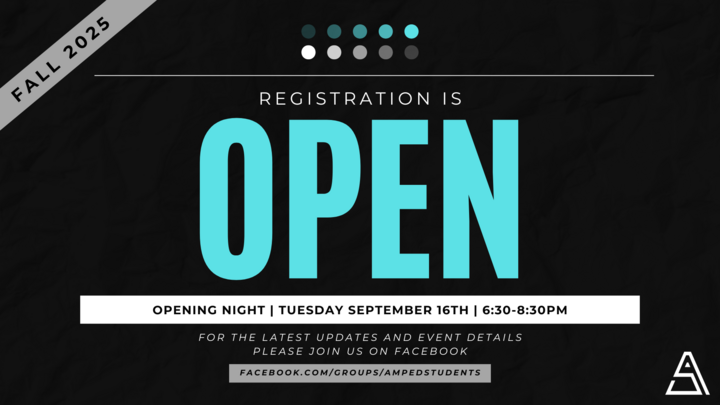 Amped Students Registration 2025/2026 logo